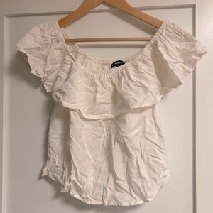 White off the shoulder top